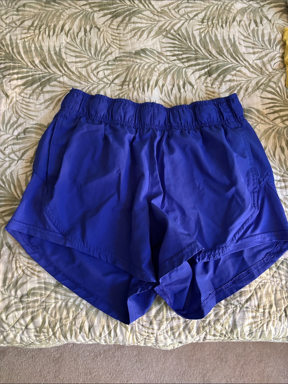 Women's Royal Blue Athletic Shorts with Elastic Waist